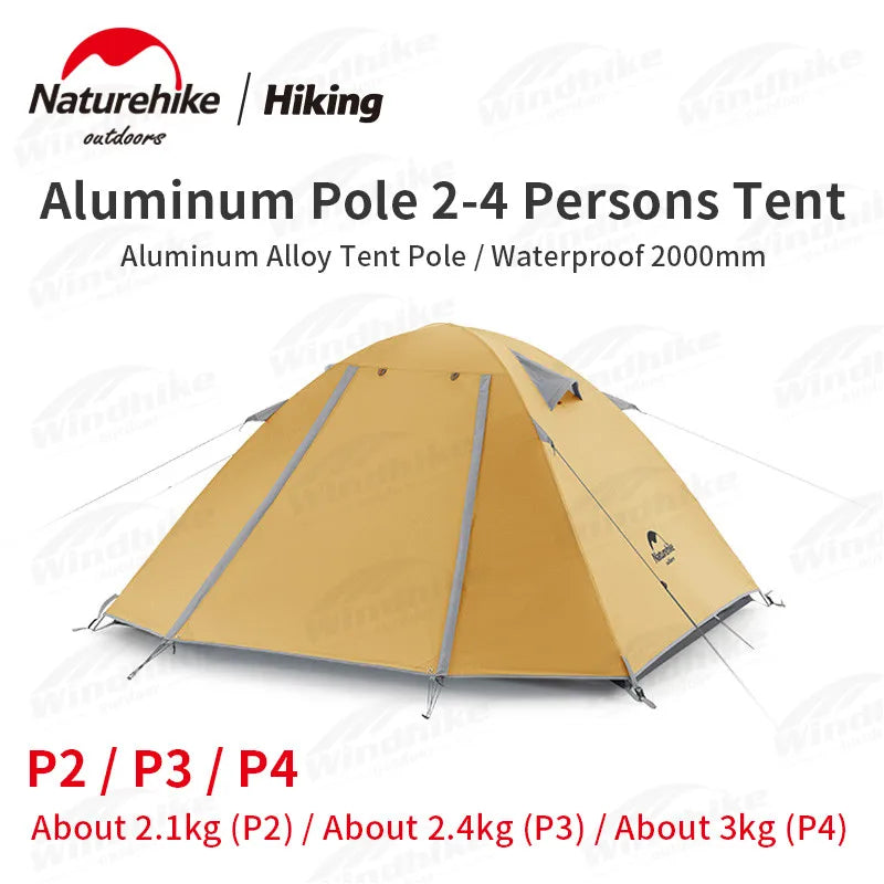 Naturehike Portable Waterproof Double Layer Camping Tent For Outdoor