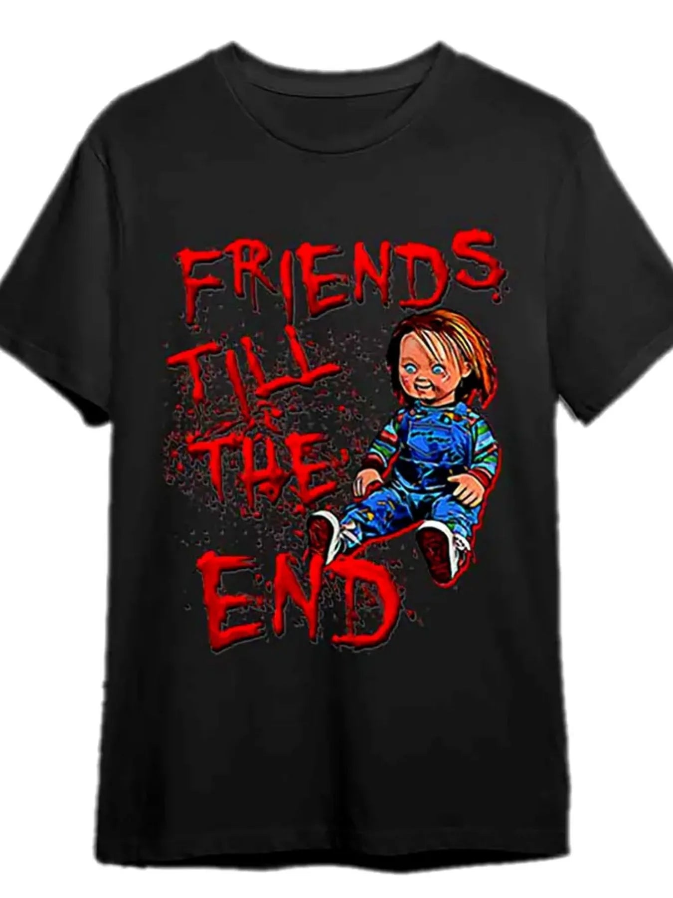Chucky Doll Graphic T Shirt For Men Moisture Wicking Cotton