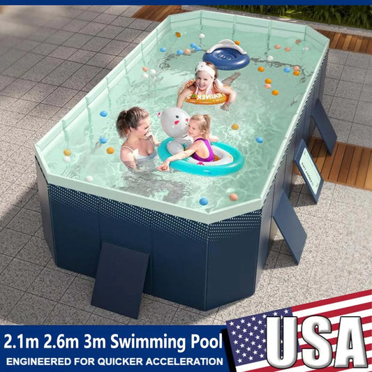 YYW Non Inflatable PVC Family Foldable Pool For Outdoor Use