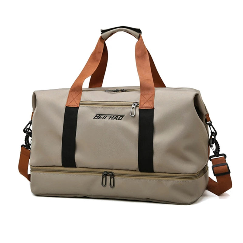 Travel Bag With Dry Wet Separation For Short Distance Trips