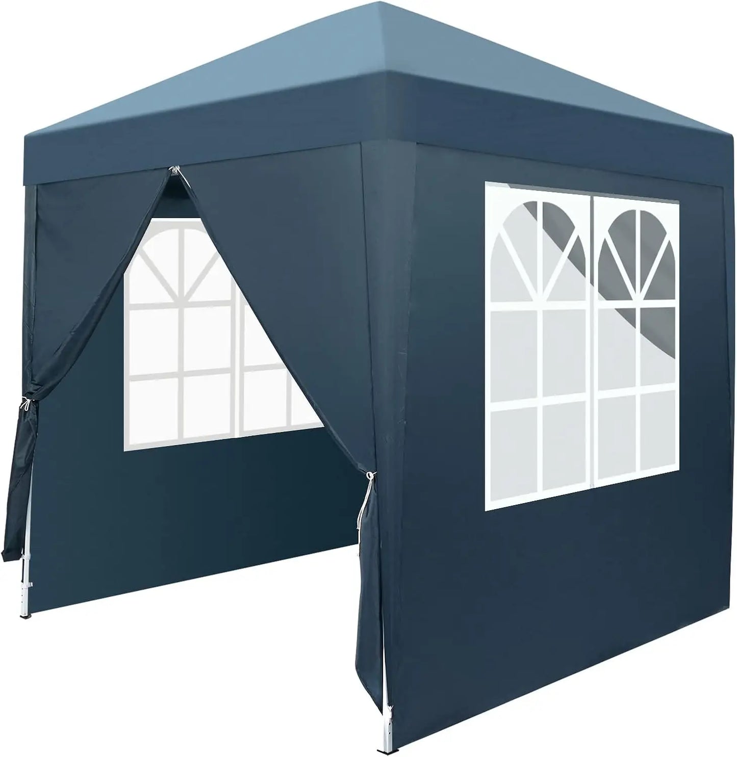 6.5x6.5ft Pop Up Canopy Tent, Outdoor Instant Shelter Folding Canopy with 4 Side Walls and
