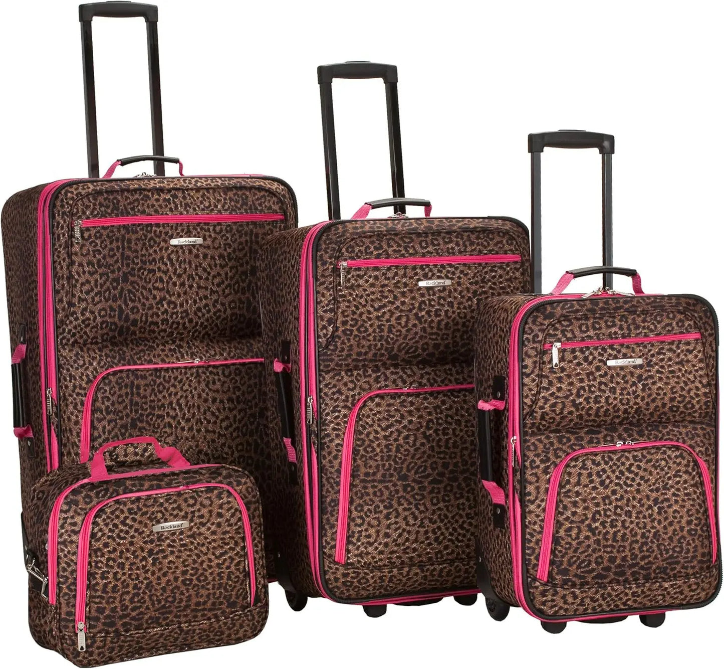 4 Piece Luggage Set With Tote Lightweight Durable ABS Travel Gear
