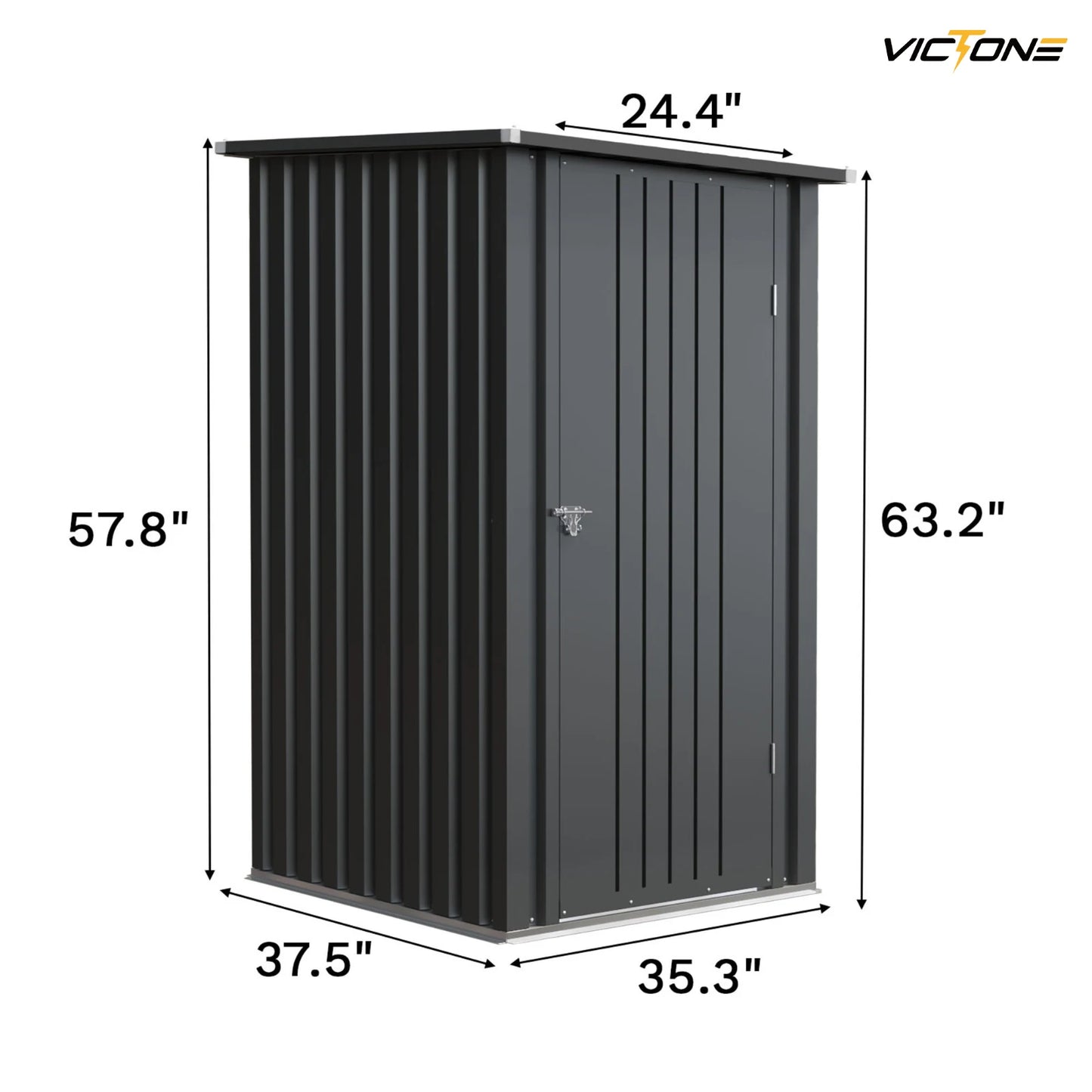 Victone Outdoor Storage Shed for Garden Tools with Lockable Door
