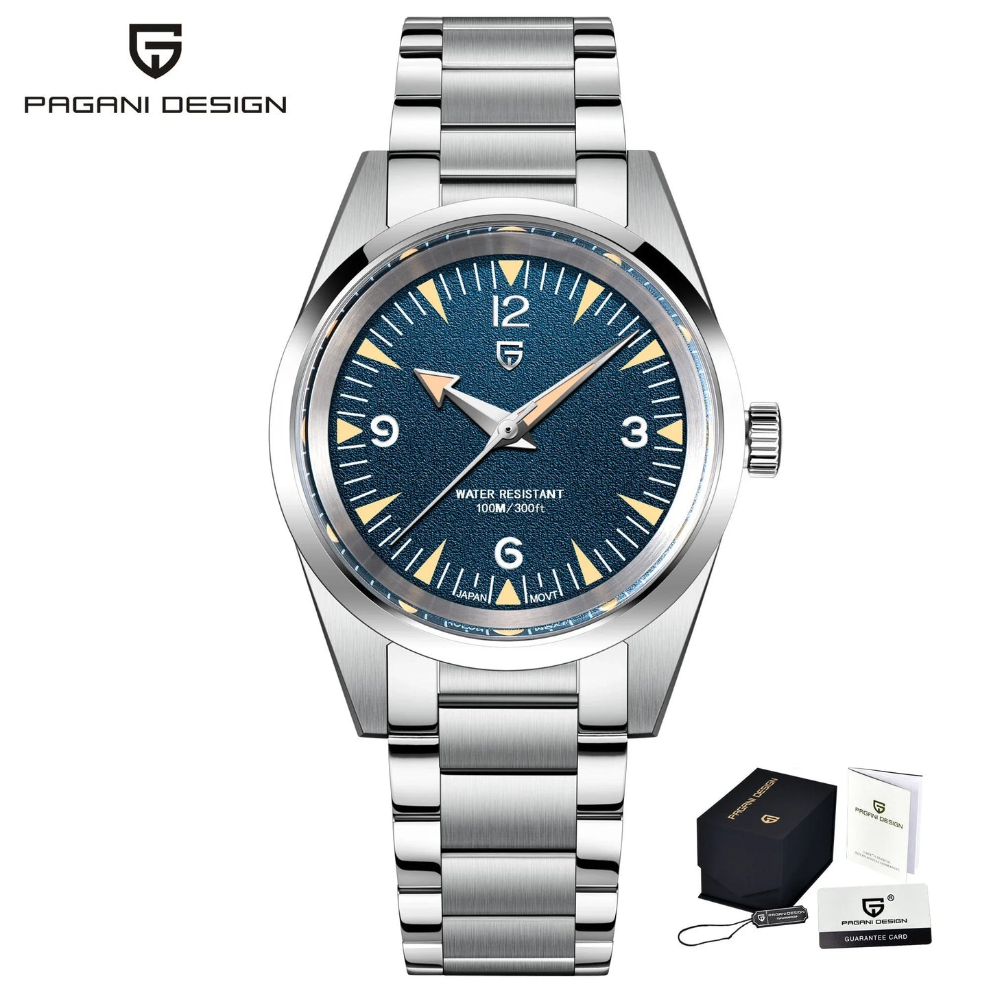 Pagani Design VH31 Casual Quartz Watch Stainless Steel Waterproof 10Bar