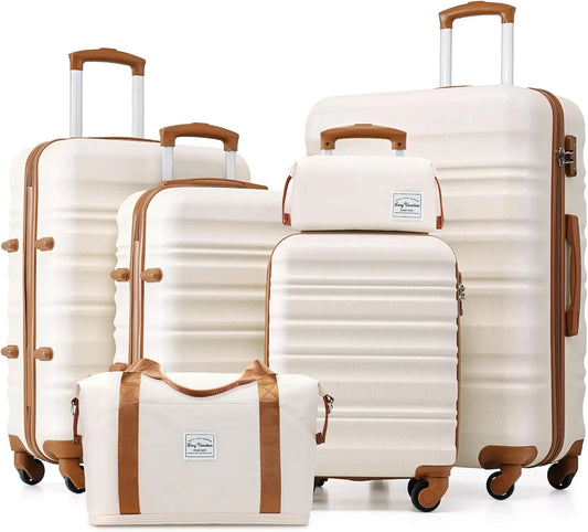 Luggage Set Carry On ABS PC Hardshell With Spinner Wheels