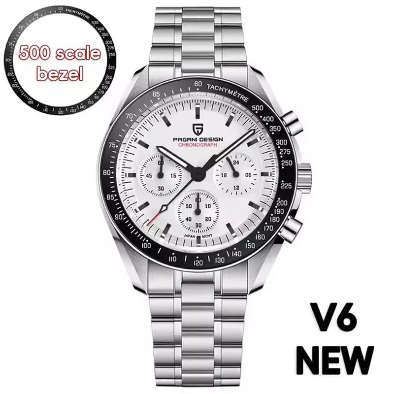 Pagani Design Moon V6 Chronograph Quartz Mens Watch