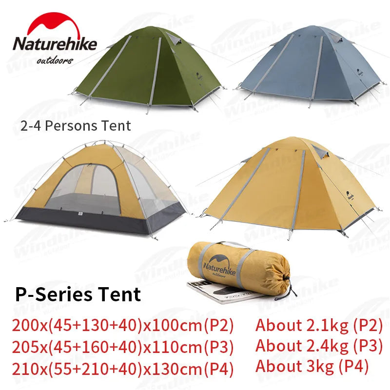 Naturehike Portable Waterproof Double Layer Camping Tent For Outdoor