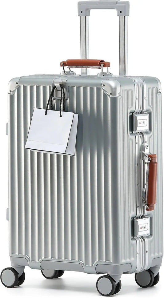 Carry On Luggage With Zipperless Design TSA Lock Airline Approved Spinner Wheels