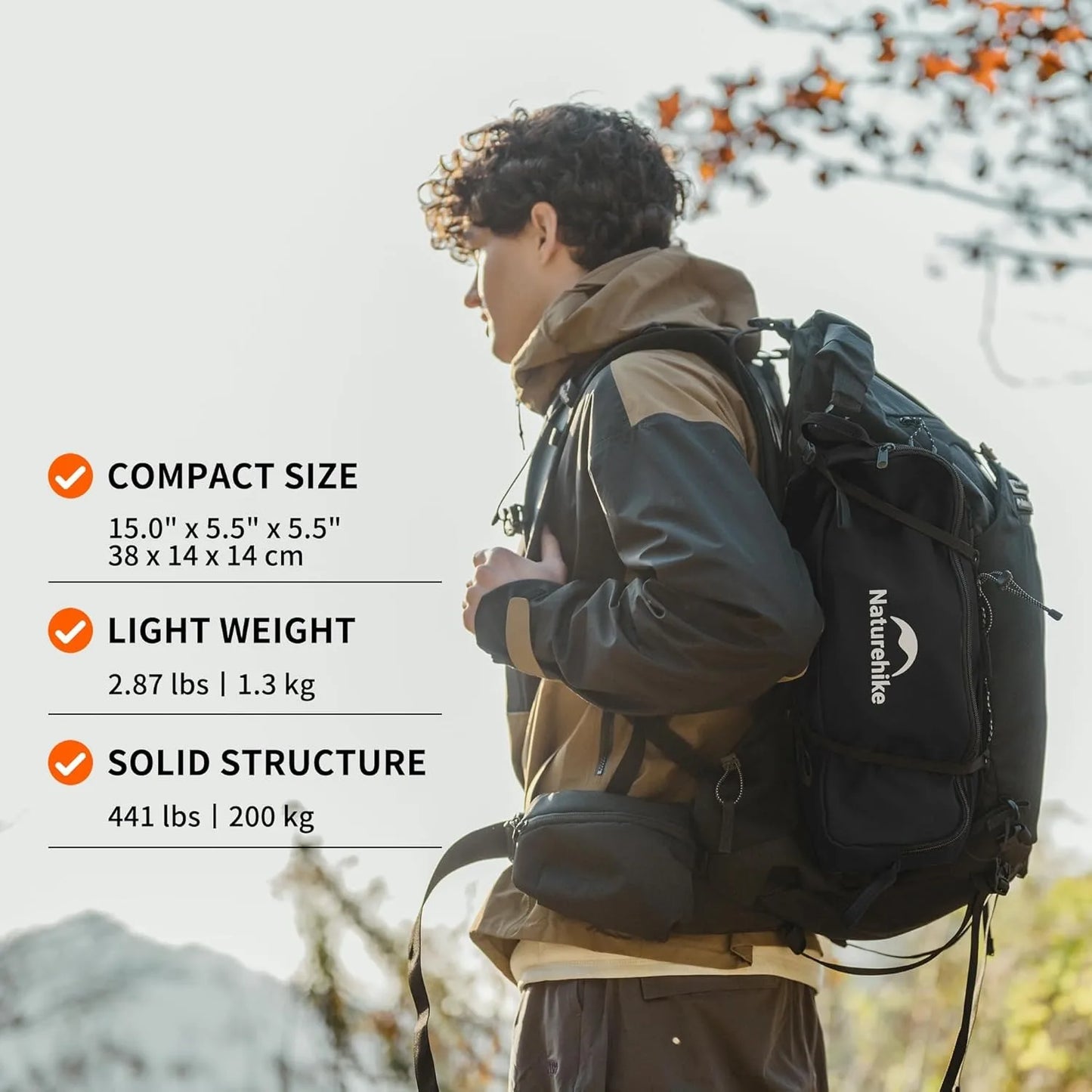 Naturehike Ultralight Folding Camping Chair Aluminum Alloy 200kg Load