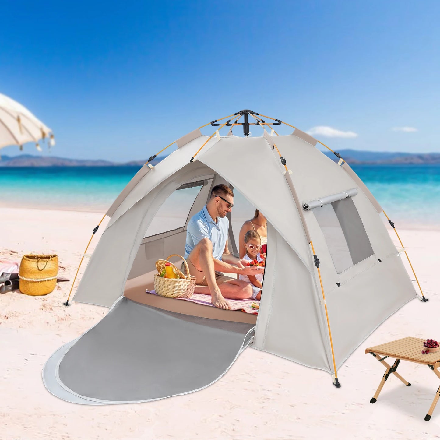 Automatic Opening Outdoor Folding Tent For Camping Waterproof Portable Shelter