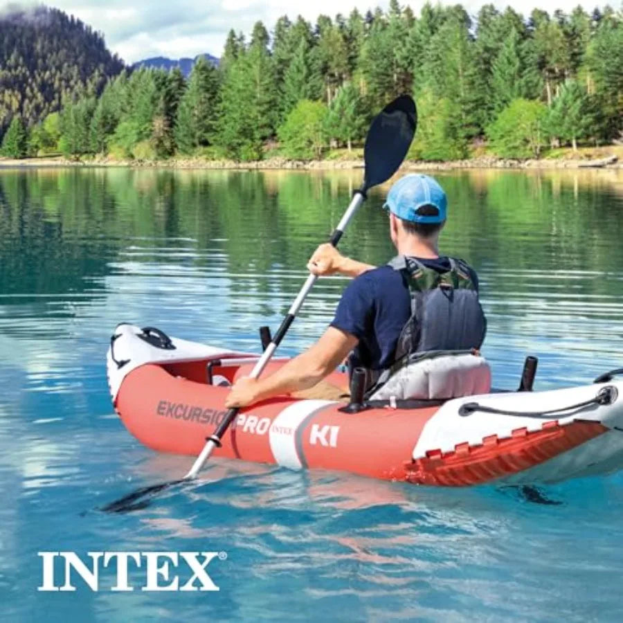 Excursion Pro K1 Inflatable Kayak Set With Deluxe Paddles