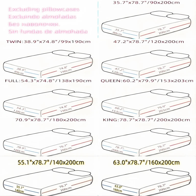 Kuup 100%Polyester 1pcs satin surface Bedding Fitted Sheet（No pillowcase）Elastic Band Around Mattress Cover King Bed Cover Sheet
