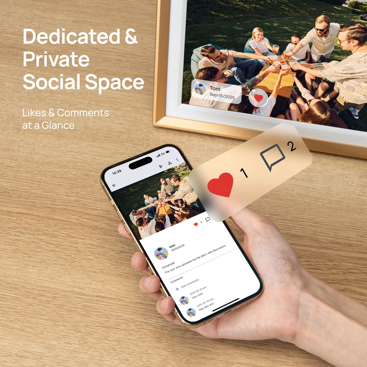 ARZOPA Metal Digital Picture Frame WiFi 10.1" HD IPS Touch Screen Smart Photo Frame Unlimited Photos Videos,Perfect Gifts family