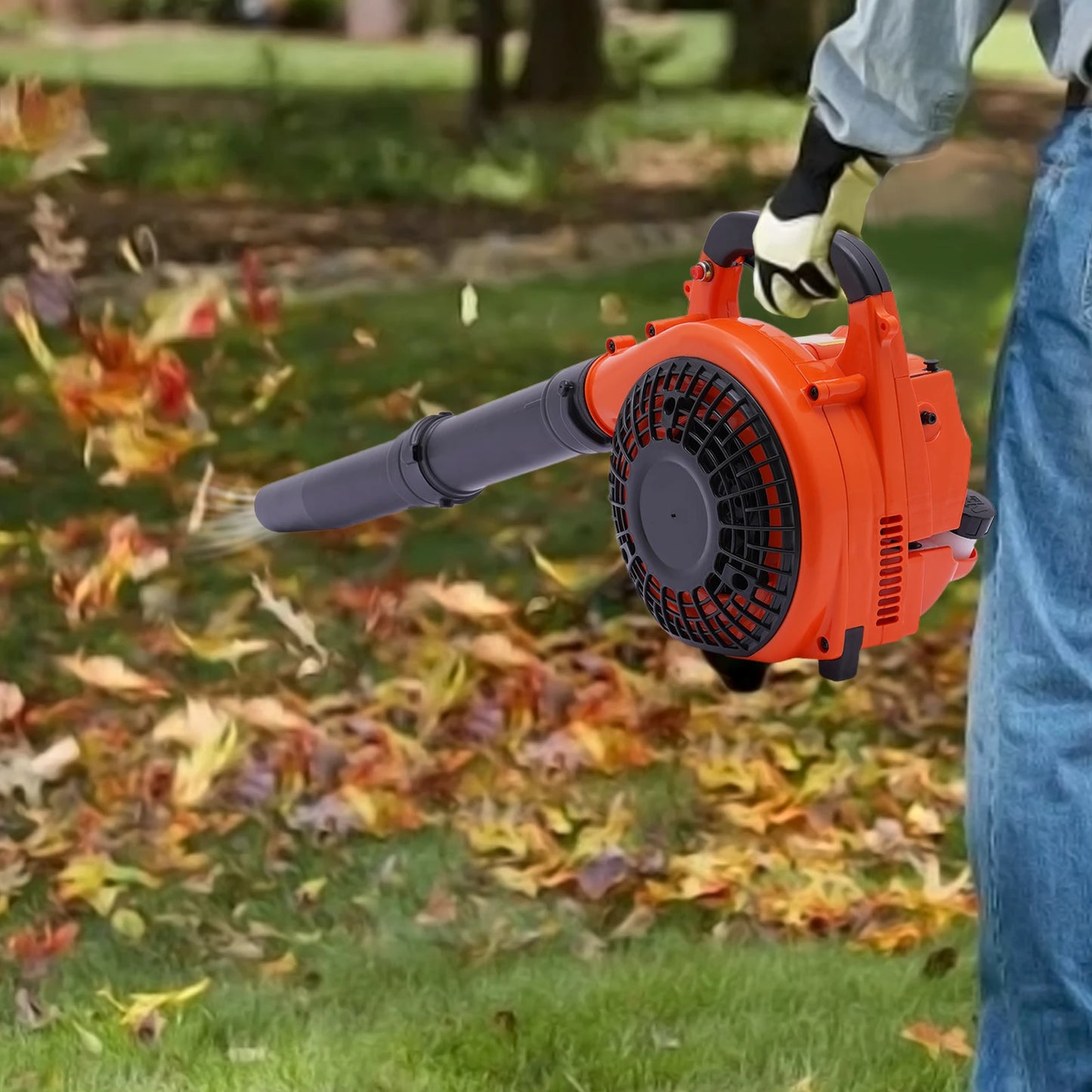 Gas Leaf Blower 25.4cc 2 Stroke Commercial Handheld