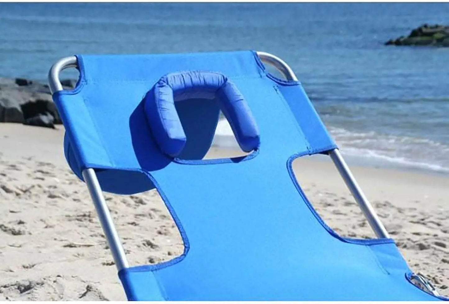 Beach Lounge Chair Folding Reclining Outdoor Portable Chaise Lounger