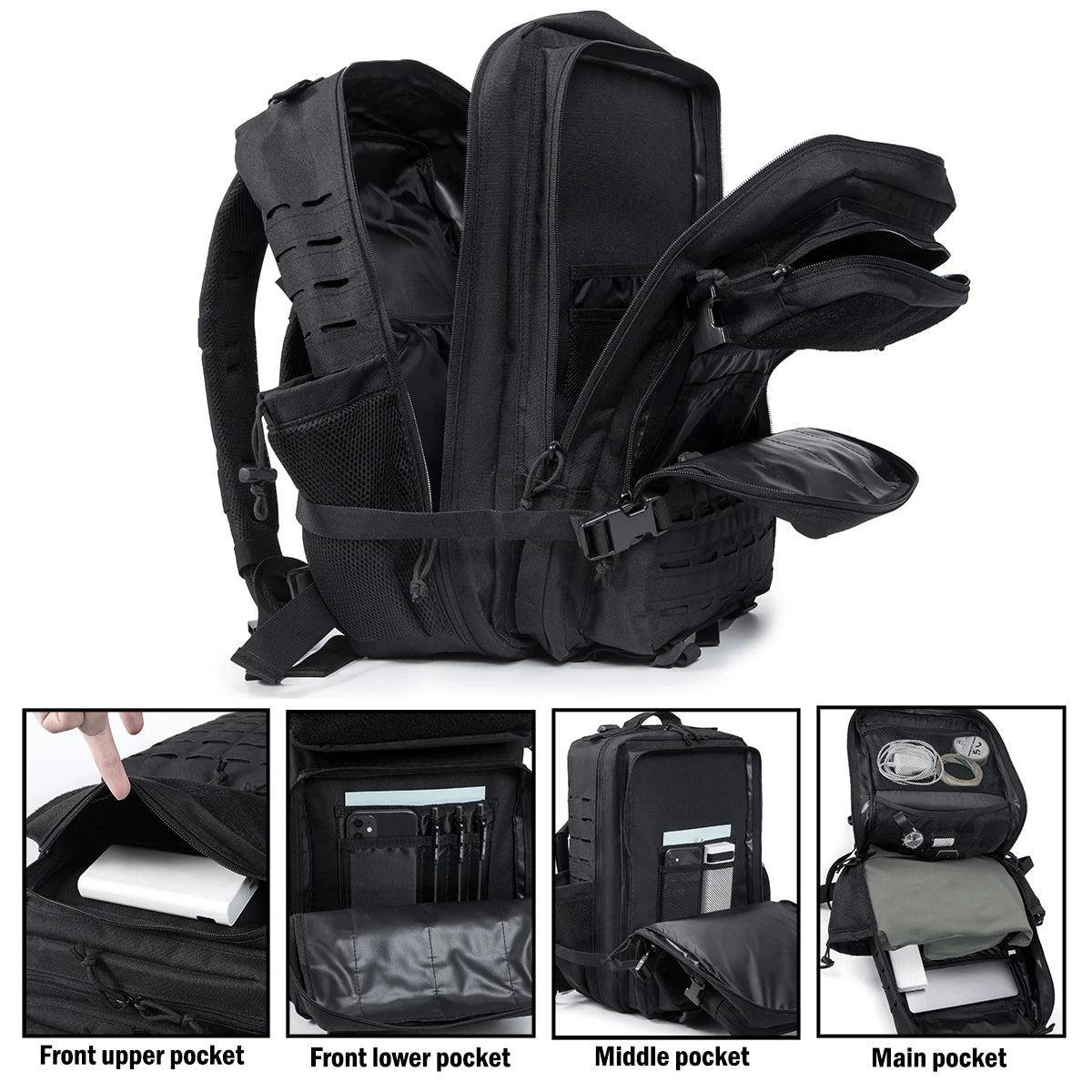 ReFire Gear Unisex Tactical Backpack For Outdoor Camping And Hiking