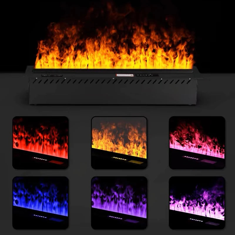 AFLYEVER Smart Water Vapor Fireplace 3D Flame Tuya App
