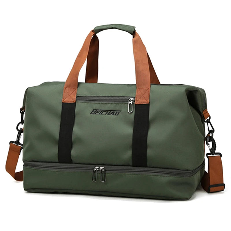Travel Bag With Dry Wet Separation For Short Distance Trips