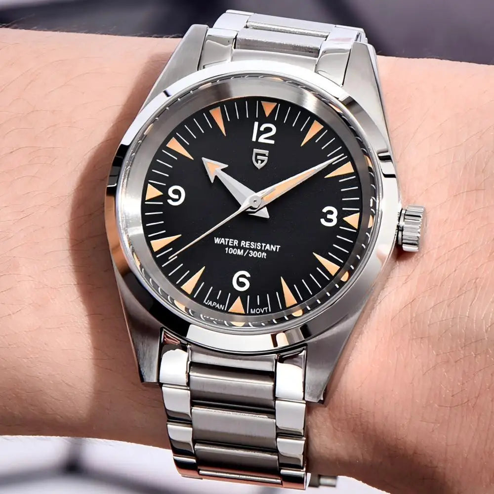 Pagani Design VH31 Casual Quartz Watch Stainless Steel Waterproof 10Bar