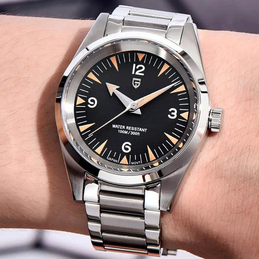 Pagani Design VH31 Casual Quartz Watch Stainless Steel Waterproof 10Bar