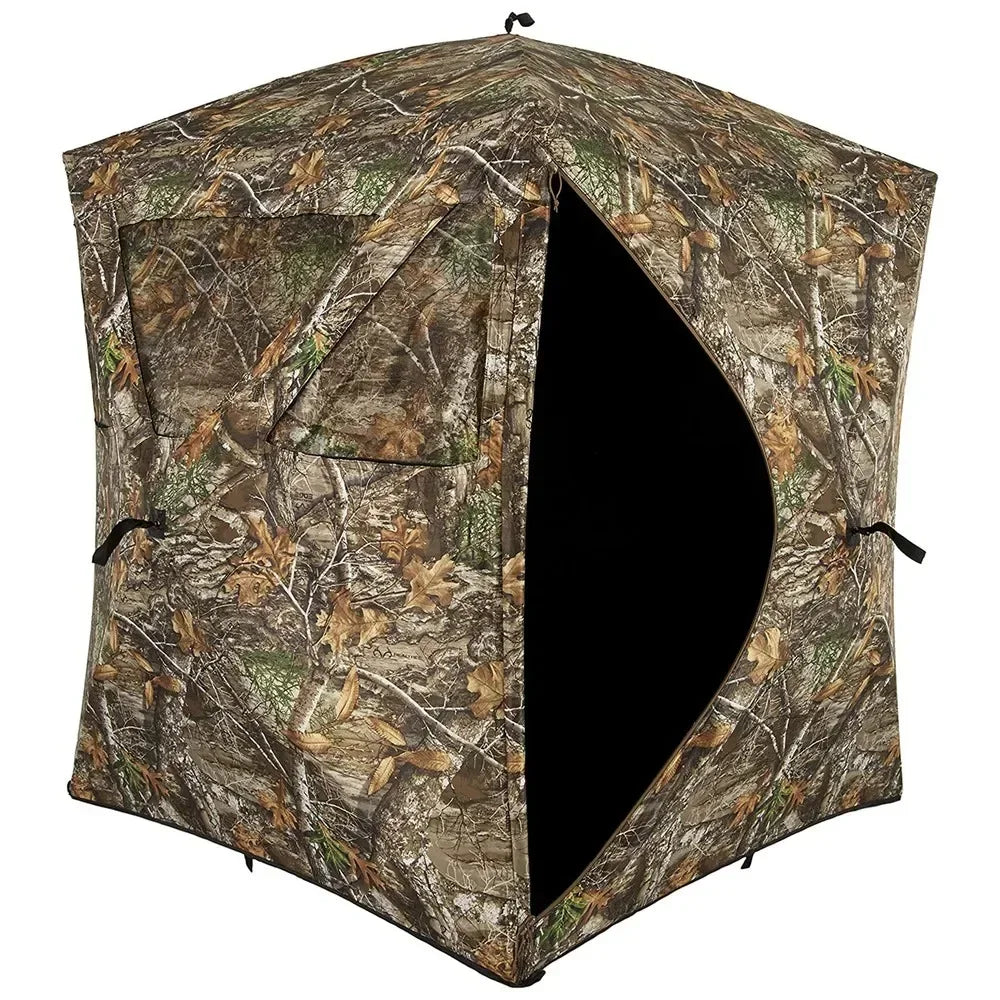 Taker Pop-Up 2 Person Ground Hunting Concealment Blind, RealTree
