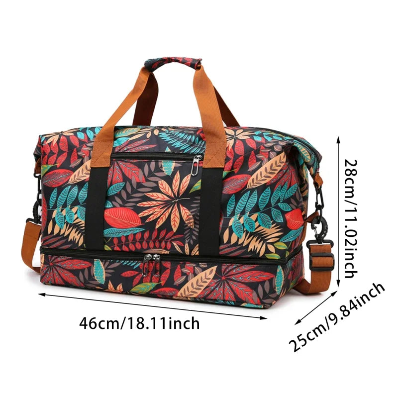Travel Bag With Dry Wet Separation For Short Distance Trips
