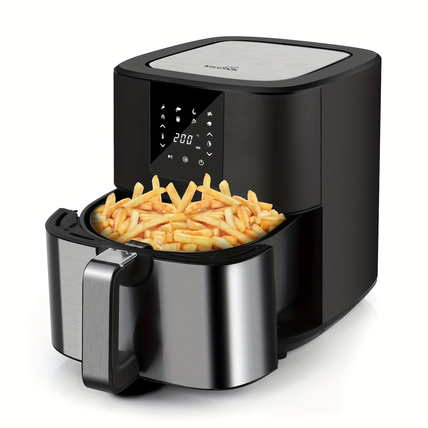 KitCook Air Fryer 1500W With 8 Presets And Digital Touch
