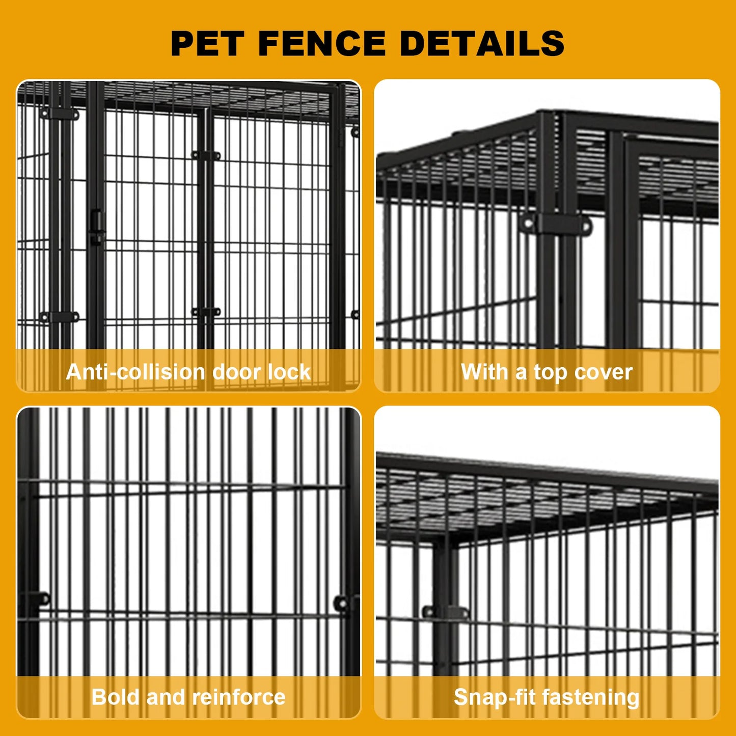 Heavy Duty Wire Kennel Cage With Door For Puppy Small Dog Rabbit Pig