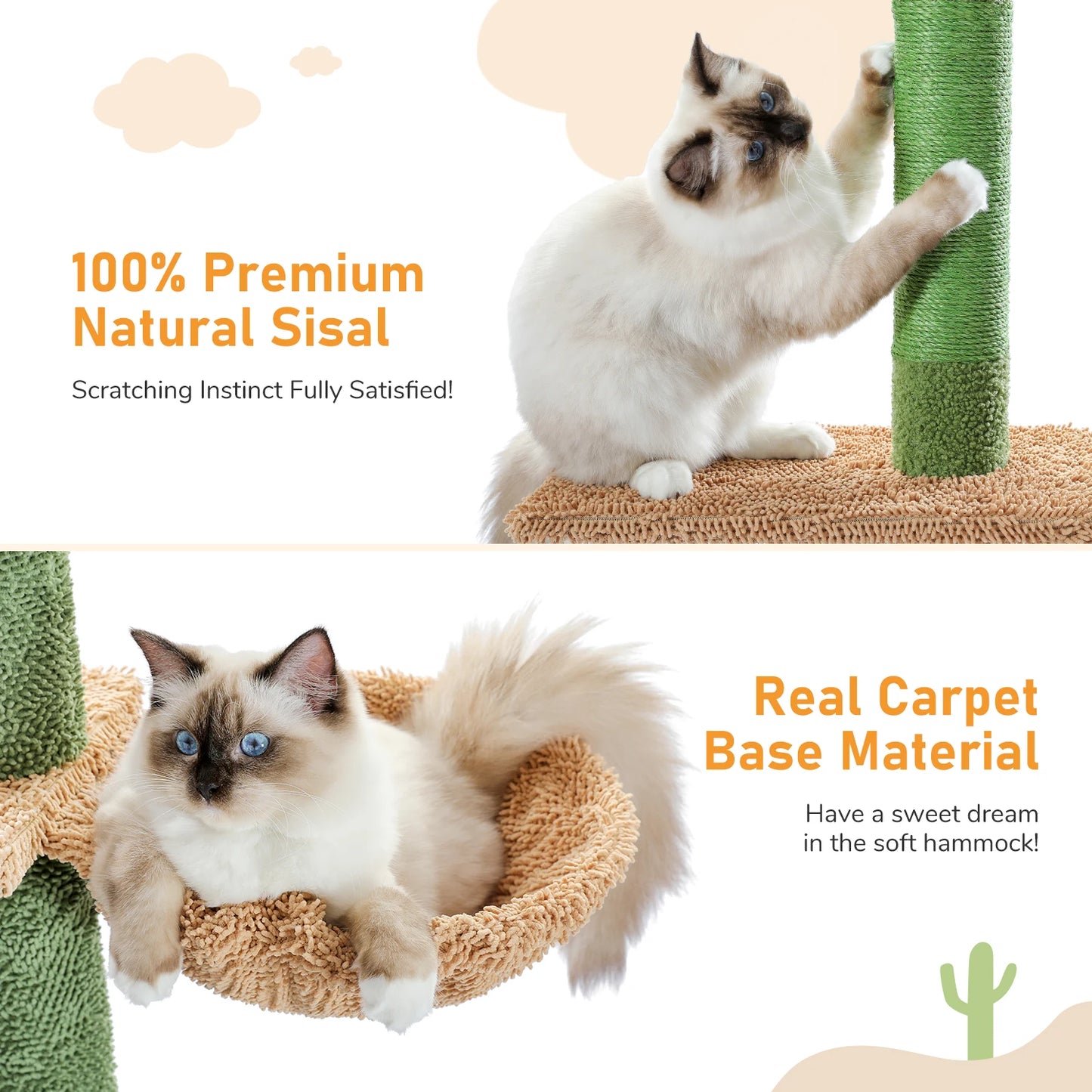 PAWZ Road 5 Tier Floor to Ceiling Cat Tree Hammock