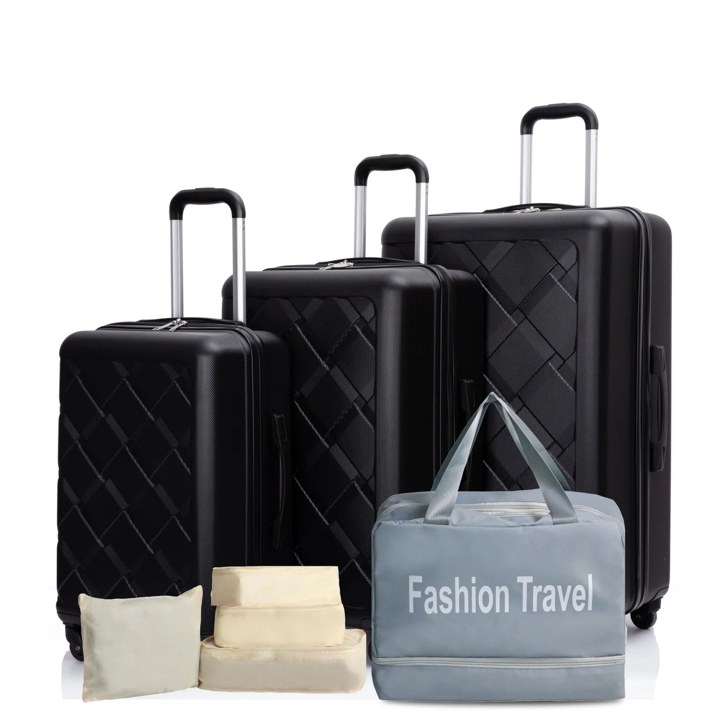 TravelhouseCN Luggage Set ABS Hard Case With Spinner Wheels