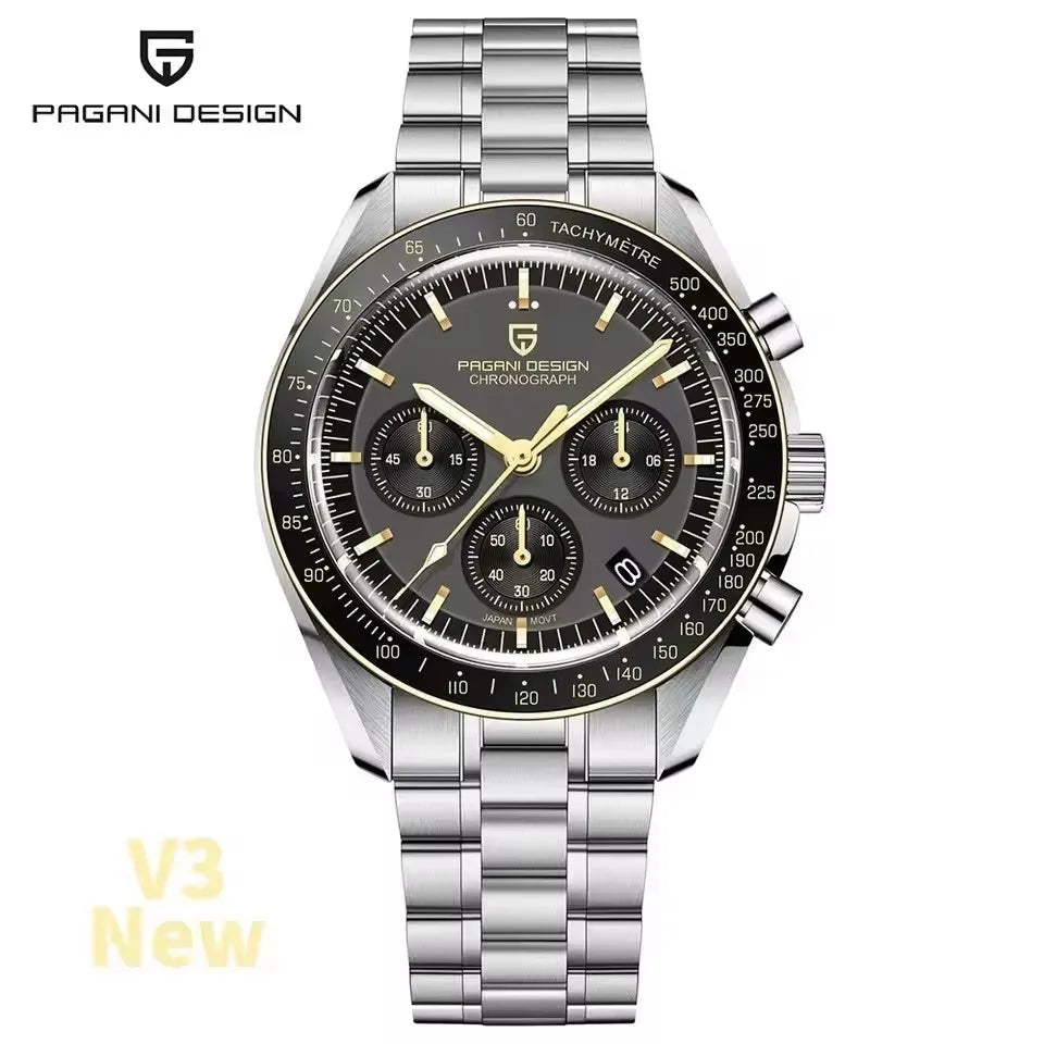 Pagani Design Moon V6 Chronograph Quartz Mens Watch