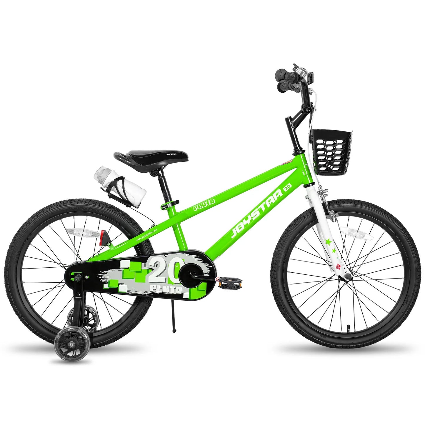 JOYSTAR Kids Bike With Bright Light Up Training Wheels