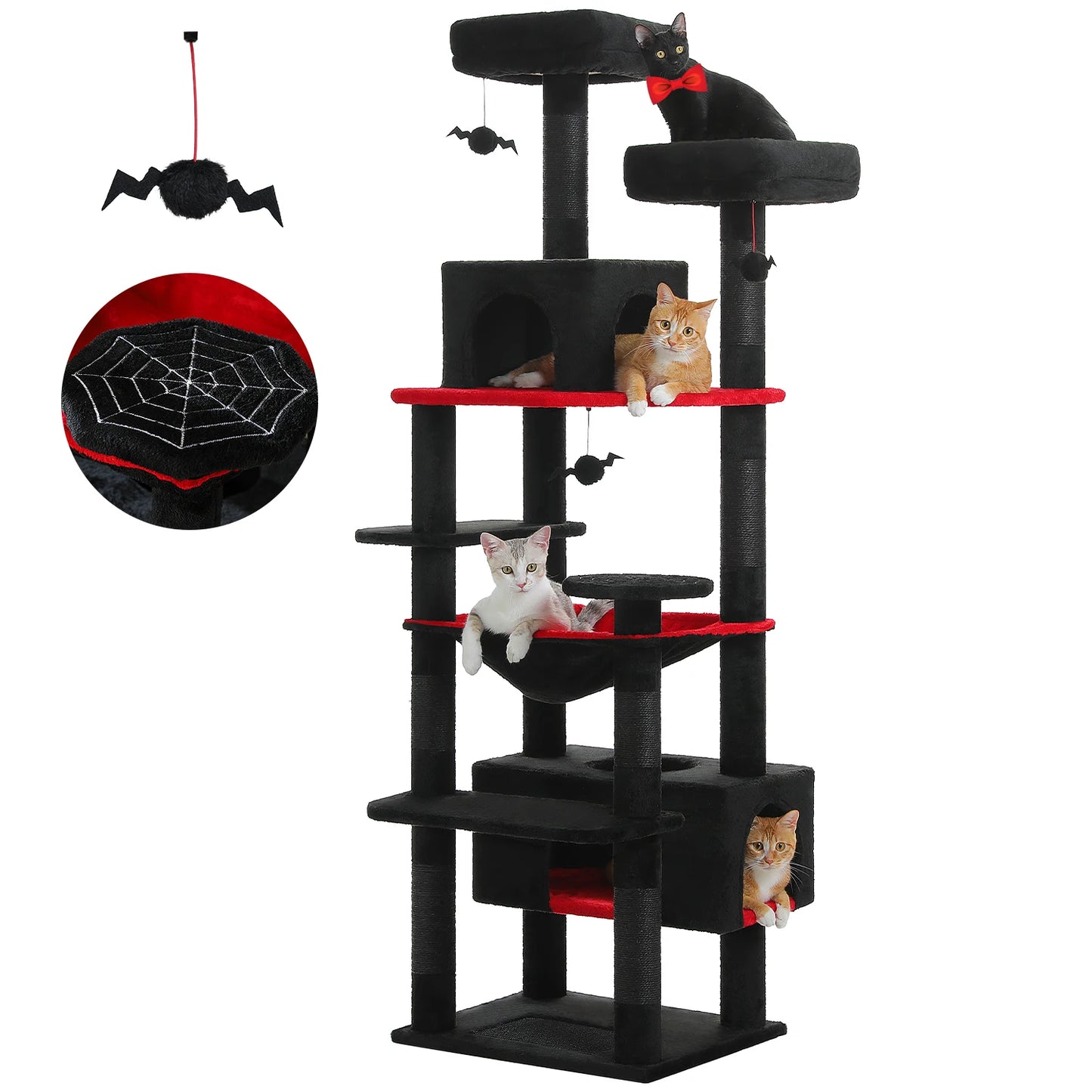 PAWZ Road Cat Tree And Tower With Sisal Posts Hammock
