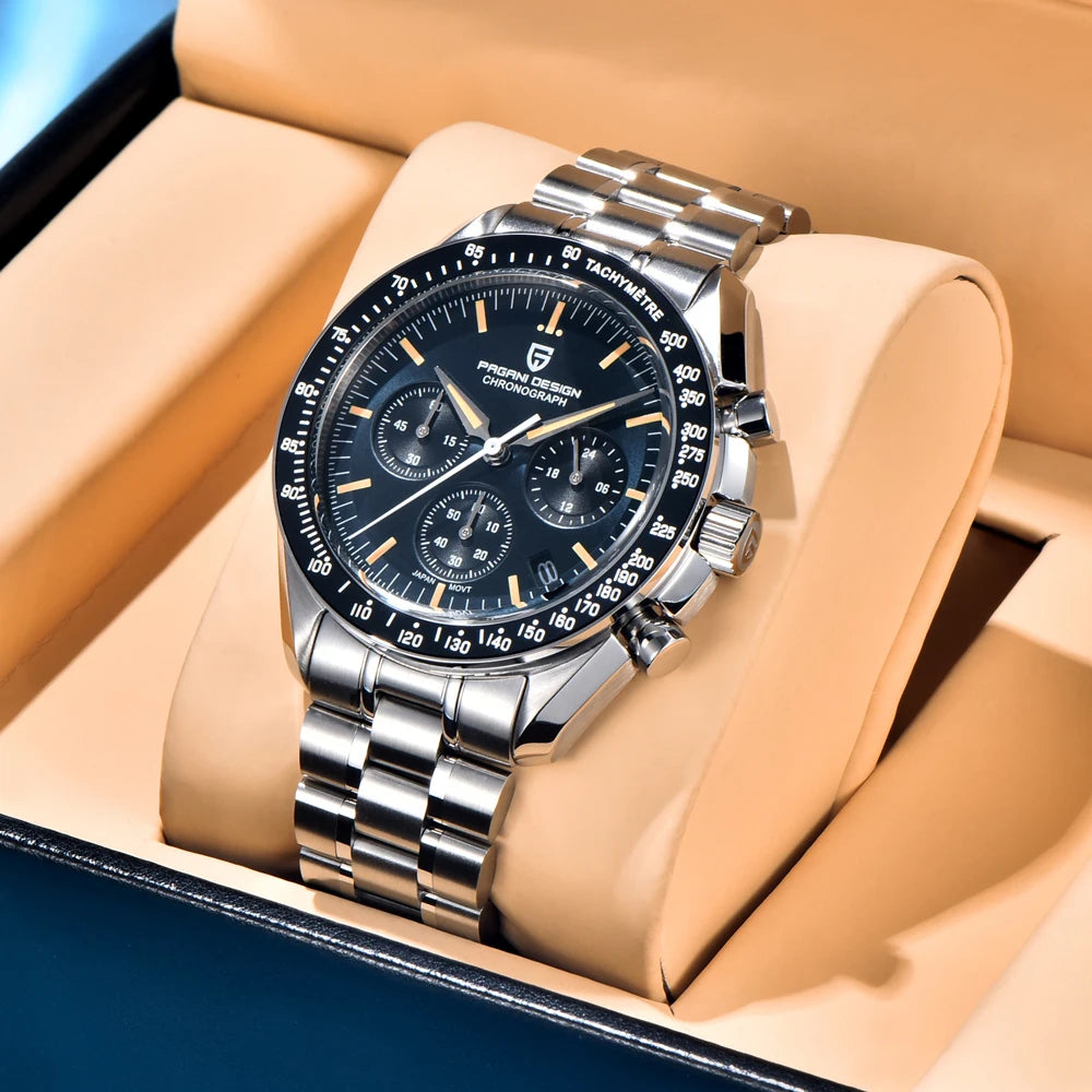 Pagani Design Moon V6 Chronograph Quartz Mens Watch