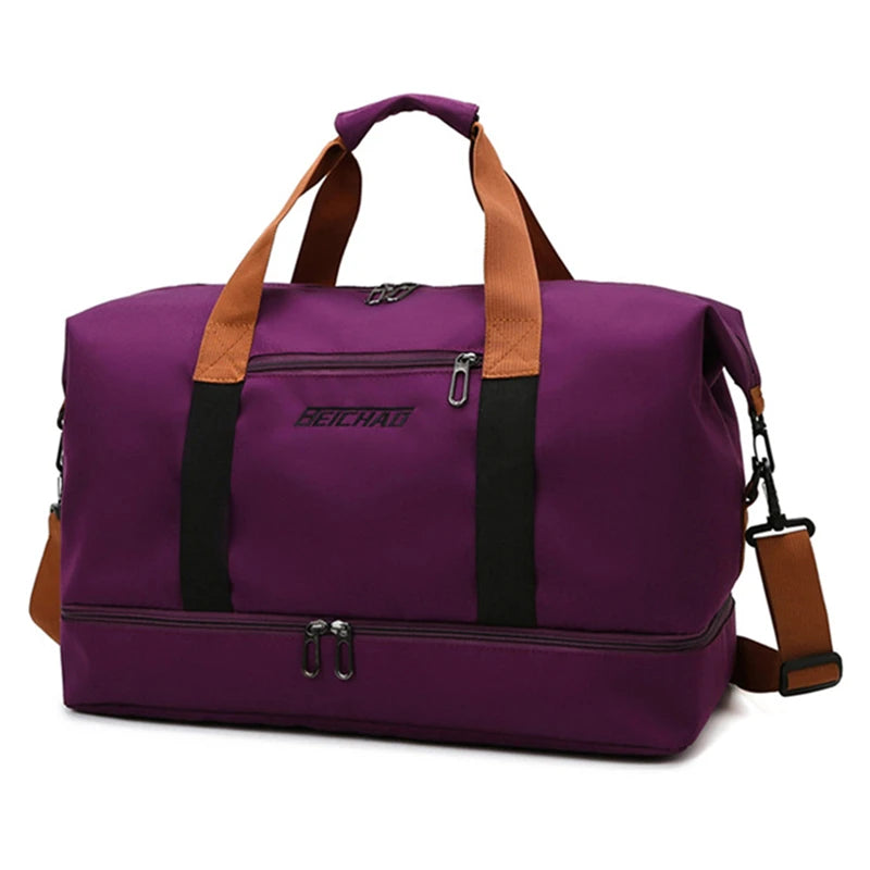 Travel Bag With Dry Wet Separation For Short Distance Trips
