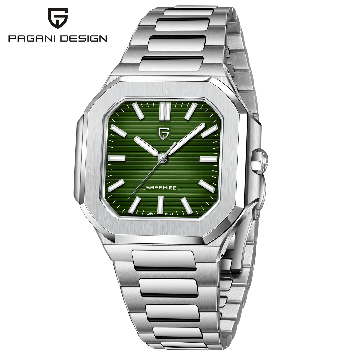 Pagani Design Men's Quartz Wristwatch 10 Bar Waterproof Stainless Steel