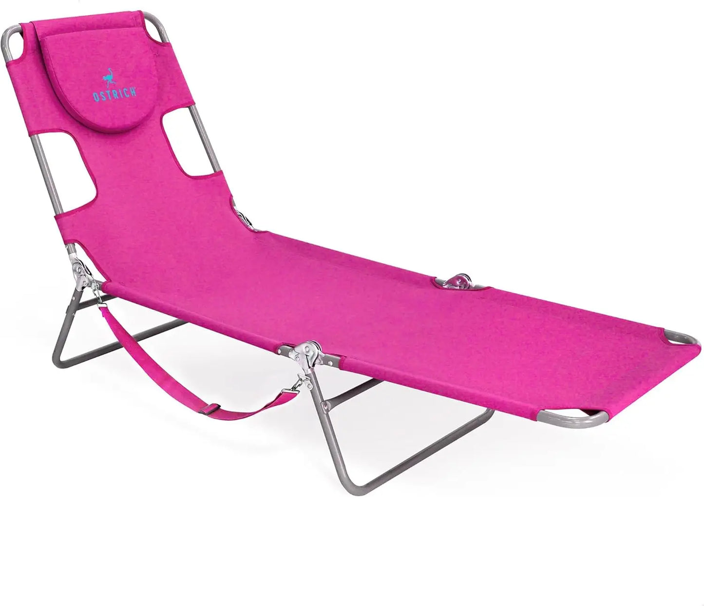 Beach Lounge Chair Folding Reclining Outdoor Portable Chaise Lounger