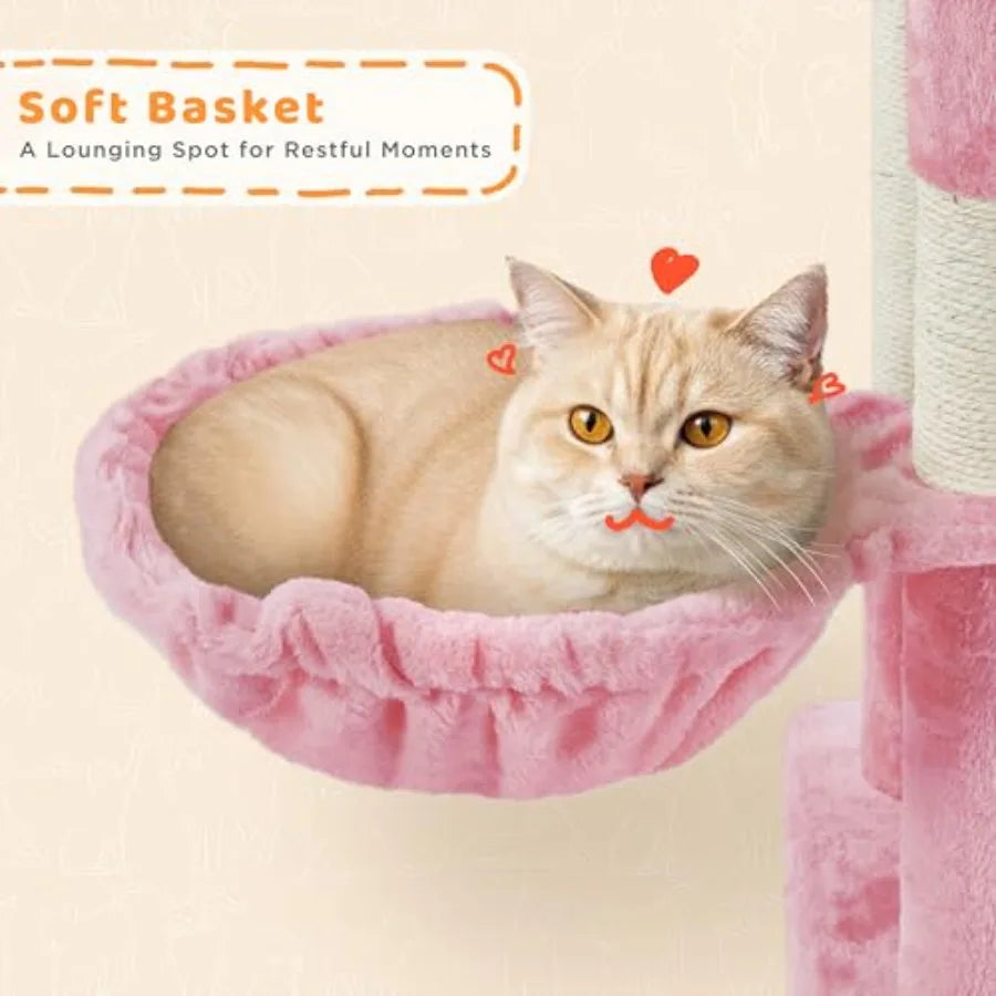 Cat Tree With Perches Scratching Posts And Ramps Indoor Condo