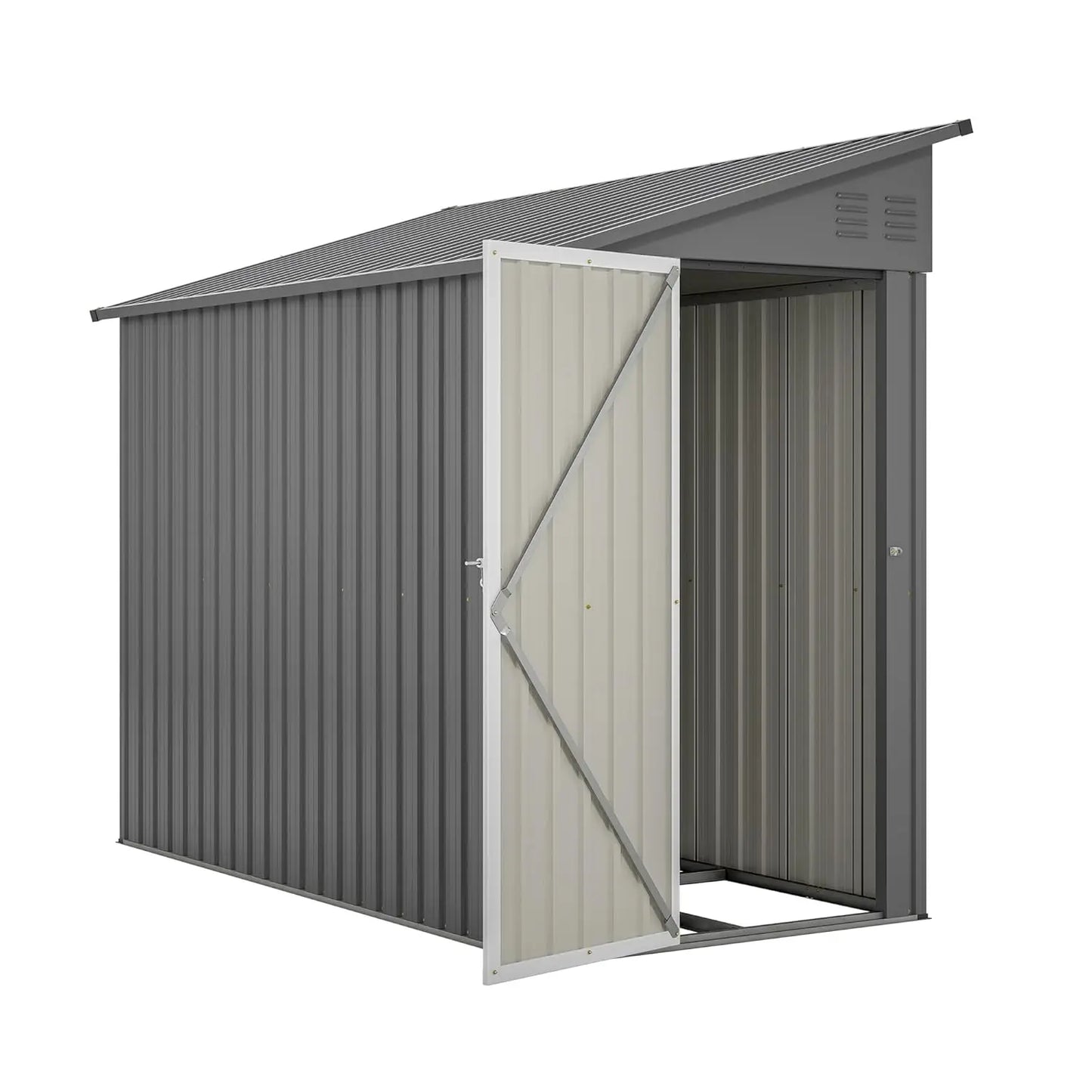 Metal Lean To Storage Shed for Outdoor Garden Patio