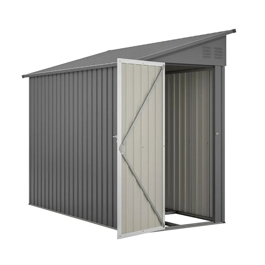 Metal Lean To Storage Shed for Outdoor Garden Patio