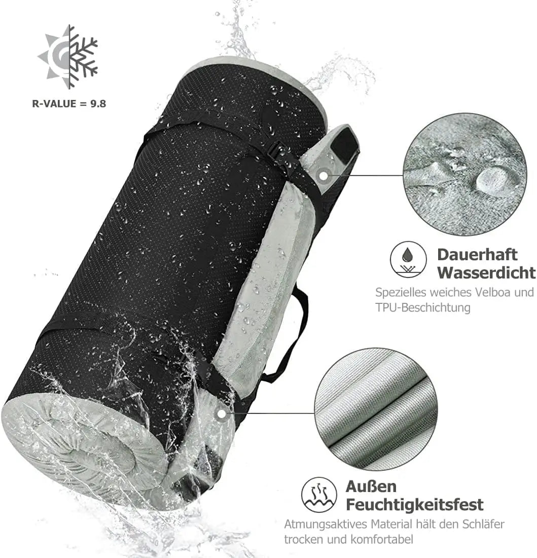 Memory Foam Camping Mattress With Travel Bag And Interchangeable Covers