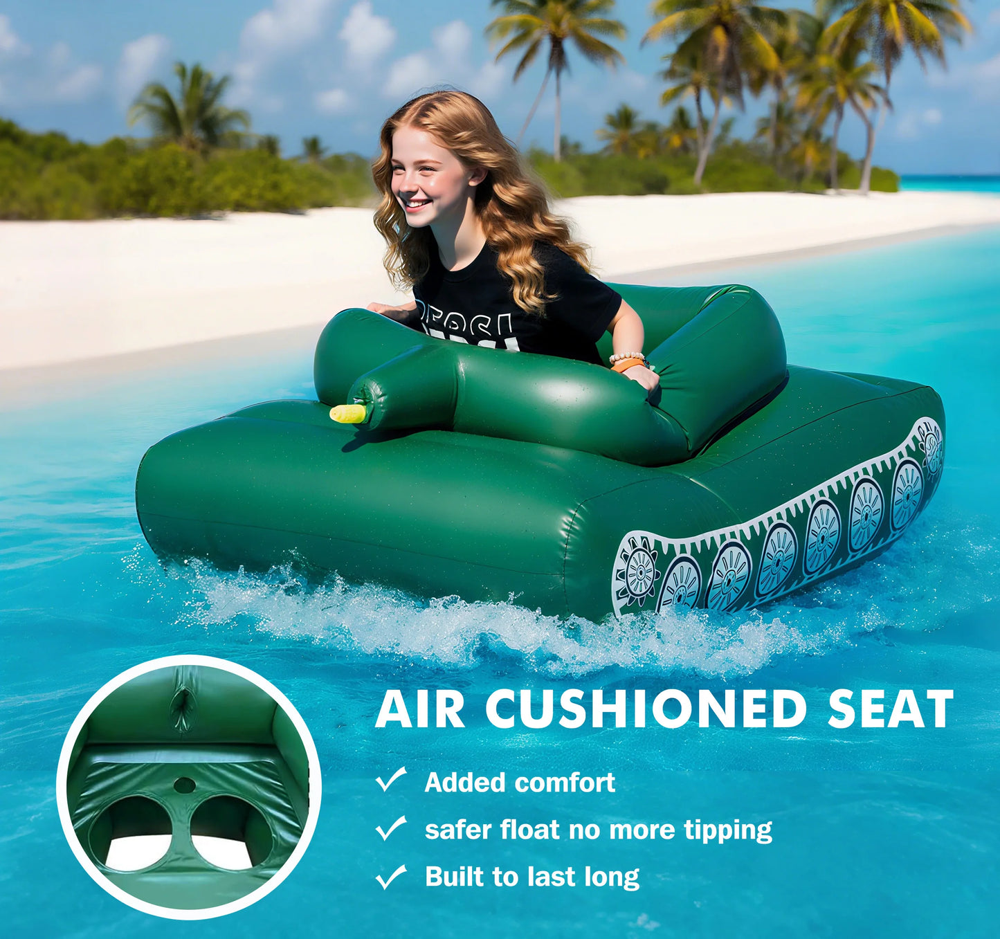 Fun Water Tank Pool Float With Water Gun For Adults