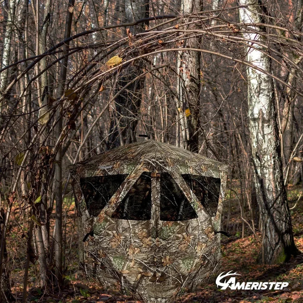 Taker Pop-Up 2 Person Ground Hunting Concealment Blind, RealTree