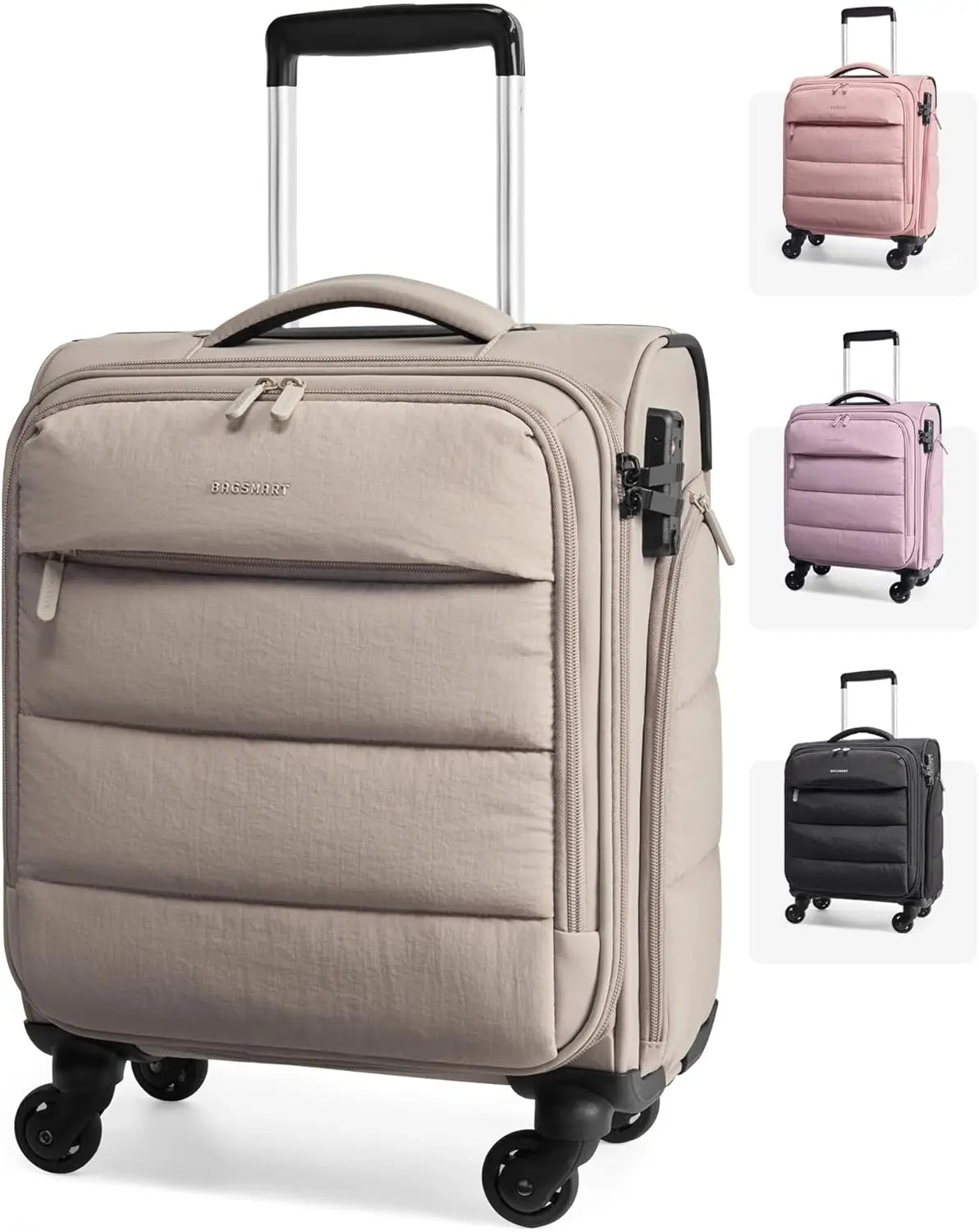 Lightweight Underseat Luggage With Wheels And Wet Dry Pockets