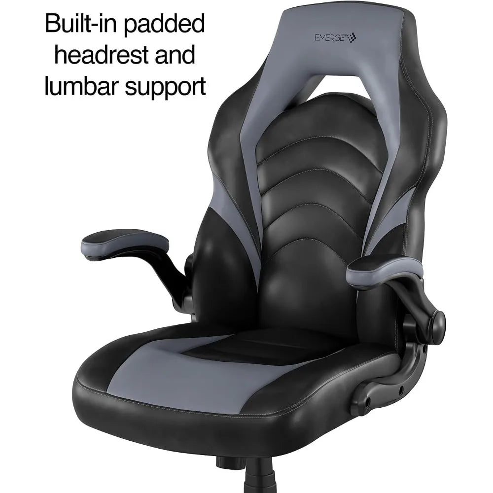 Vortex Bonded Leather Ergonomic Gaming Chair with Lumbar Support, High Back and Adjustable Tilt Lock,Customized
