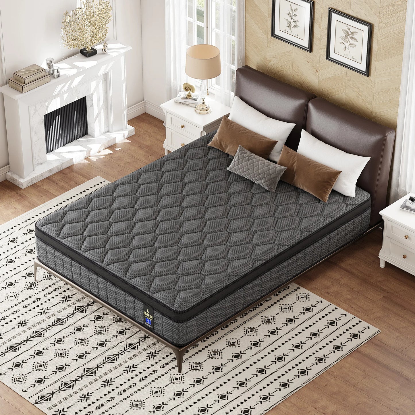 Memory Foam Hybrid Mattress With Pocket Spring For Back Pain