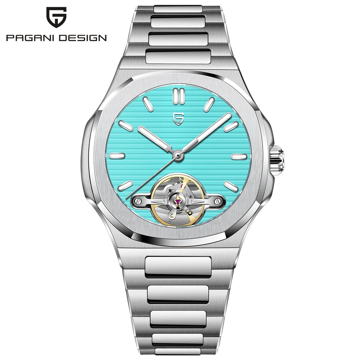 PAGANI DESIGN Skeleton Tourbillon Automatic Men's Wristwatch