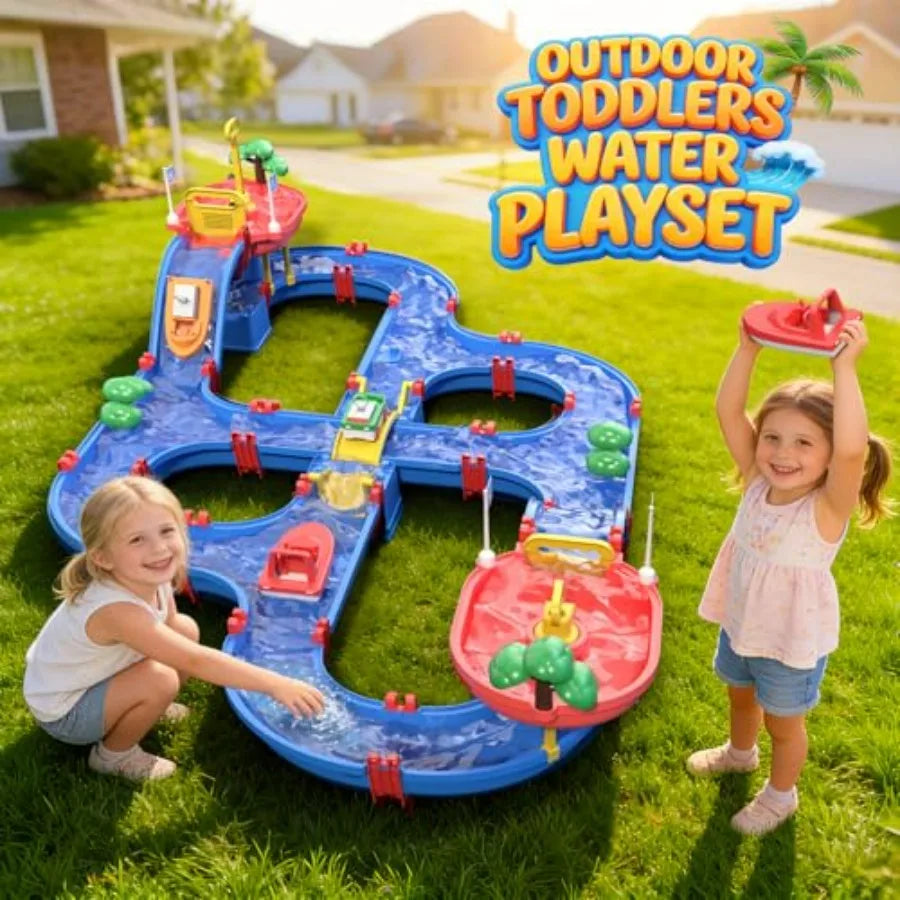 Toddlers Water Table Toy for Outdoor Summer Garden Fun
