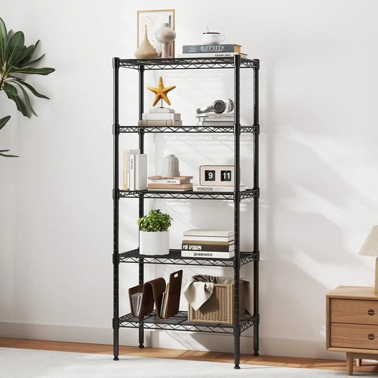 JHK Heavy Duty Metal Wire Storage Shelves Adjustable Living Room
