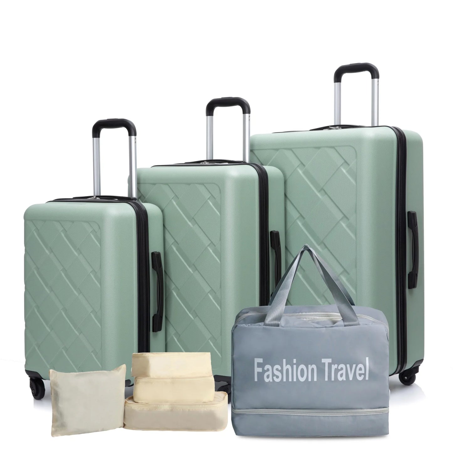 TravelhouseCN Luggage Set ABS Hard Case With Spinner Wheels